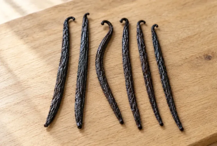 Dlouhé vláčné vanilkové lusky Bourbon Premium z Madagaskaru